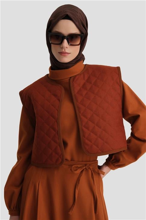 Armine Yelekli Takım 24K6907 Kiremit