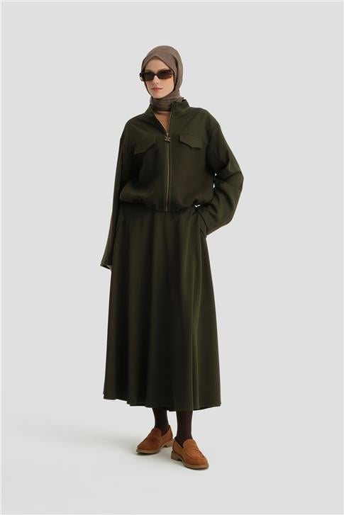 Armine Triko Mixli Takım 24K6908 Haki