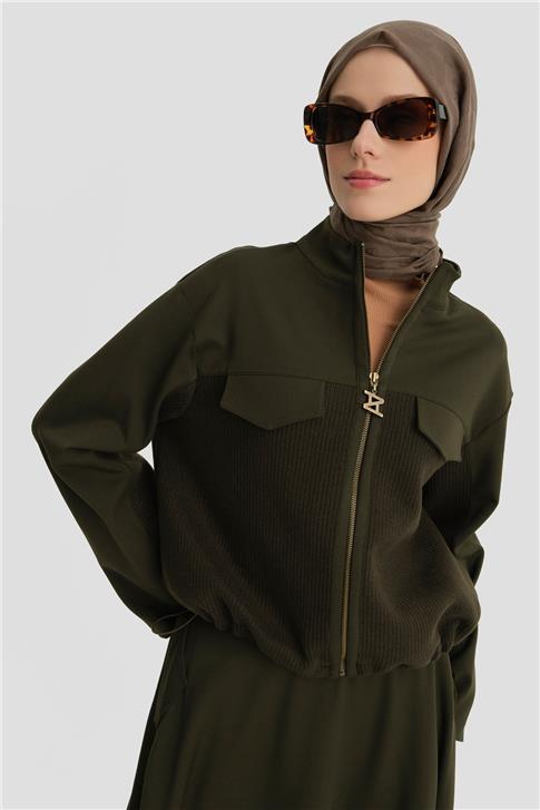 Armine Triko Mixli Takım 24K6908 Haki