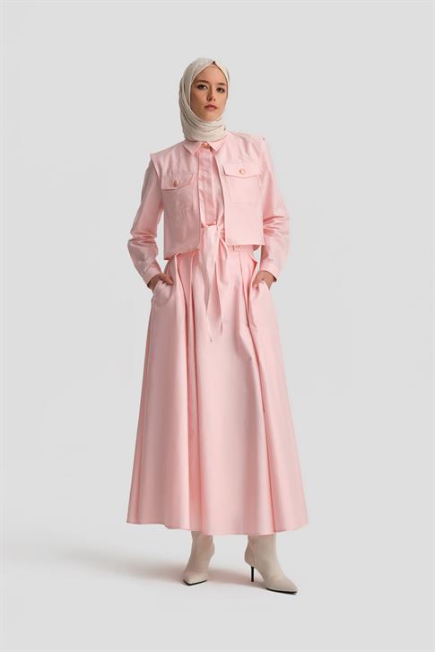 Armine Önü Bağlamalı Takım 24K6917 Pembe