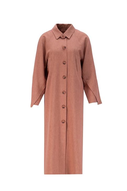 Armine Uzun Fileto Cepli Kap 24KH7414 Gül kurusu