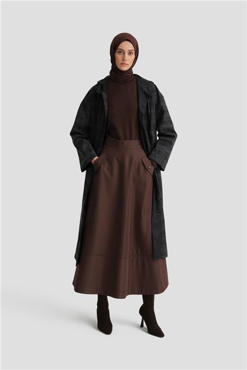 Armine Çift Taraflı Kap  24K7603 Antrasit