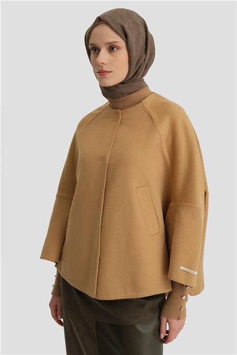 Armine Handmade Kısa Kaban 24K7611 Camel