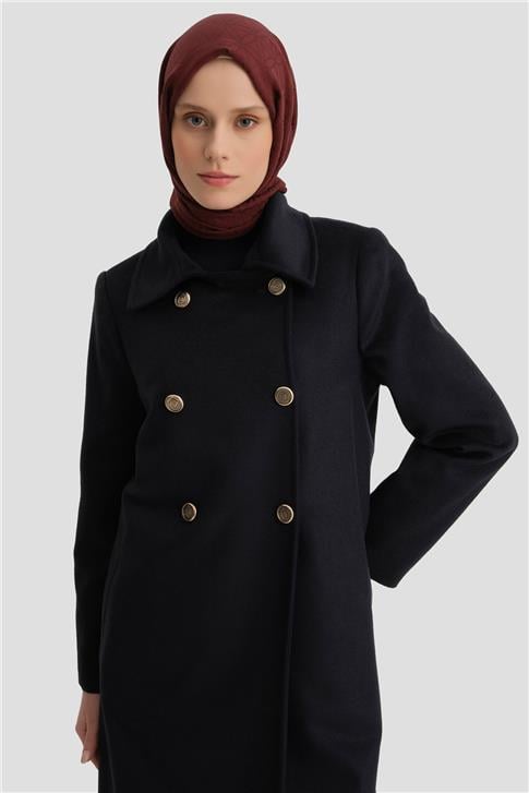 Armine Kruvaze Manto 25K8100 Lacivert