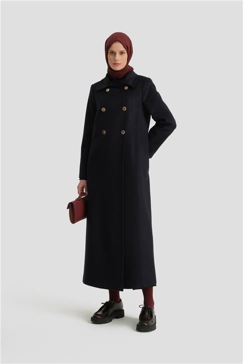 Armine Kruvaze Manto 25K8100 Lacivert