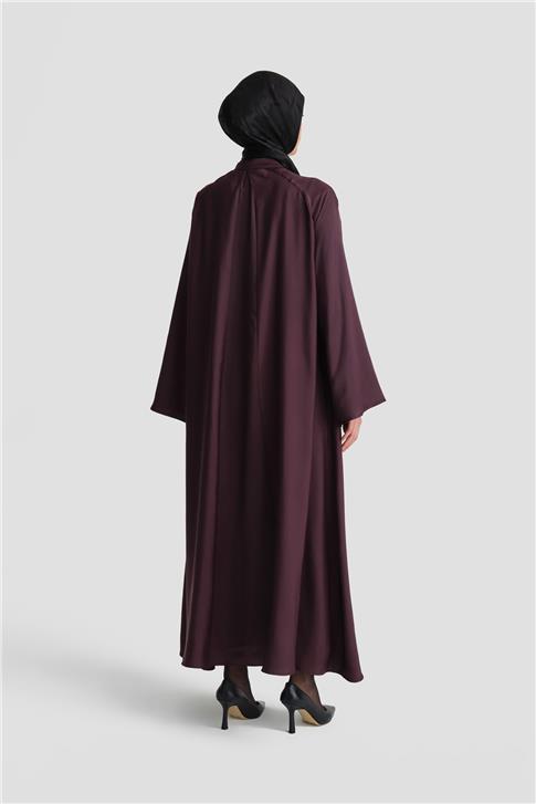 Armine Kumaş Mix Ferace 24K8900 Mor