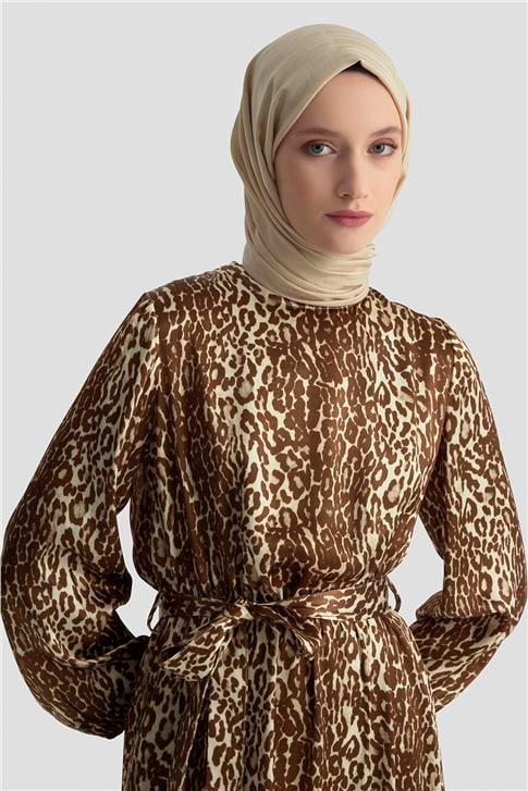 Armine Trend Elbise 24KT904 Kahverengi