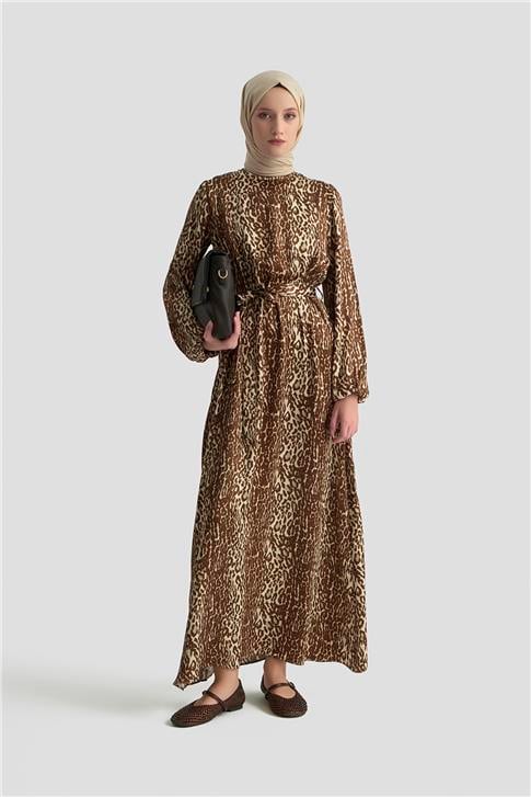 Armine Trend Elbise 24KT904 Kahverengi