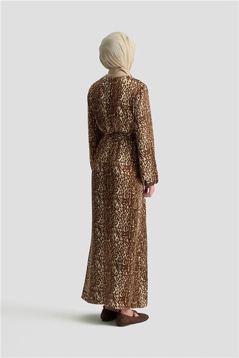Armine Trend Elbise 24KT904 Kahverengi