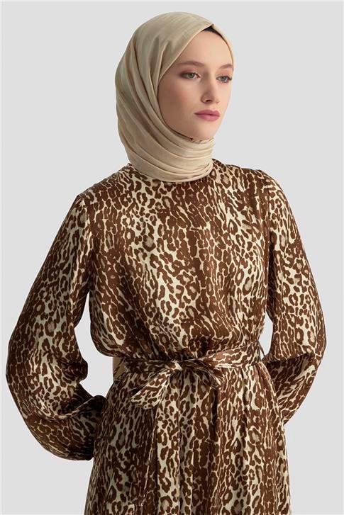 Armine Trend Elbise 24KT904 Kahverengi