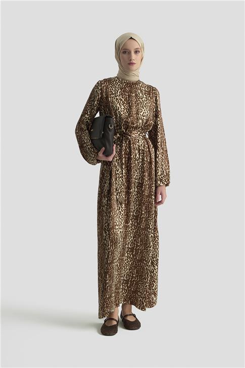 Armine Trend Elbise 24KT904 Kahverengi