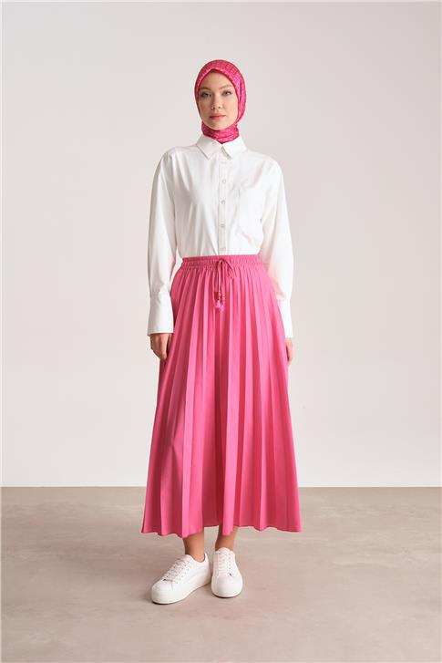 Armine Beli Lastikli Soley Etek 24Y1614 Orkide