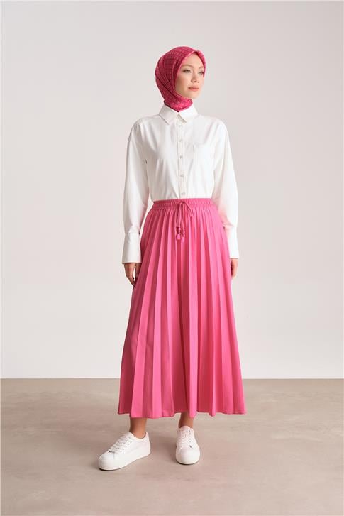 Armine Beli Lastikli Soley Etek 24Y1614 Orkide