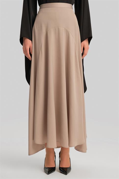 Armine Kuplu Ve Godeli Etek 24Y1623 Vizon