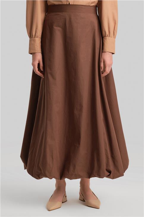 Armine Balon Etek 24Y1641 Kahverengi