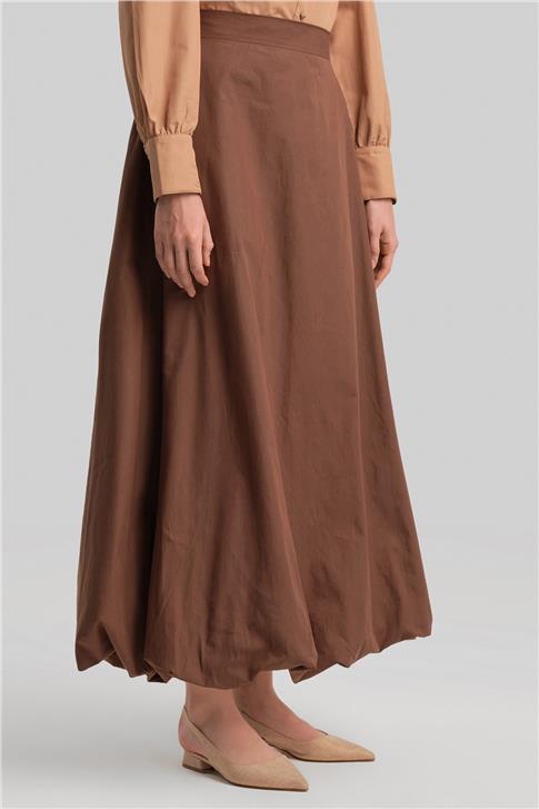 Armine Balon Etek 24Y1641 Kahverengi