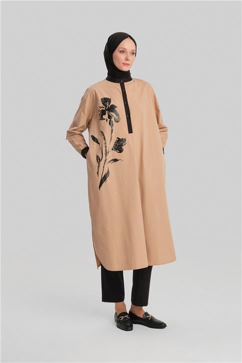Armine Tunik Elbise 24Yd2508 Camel
