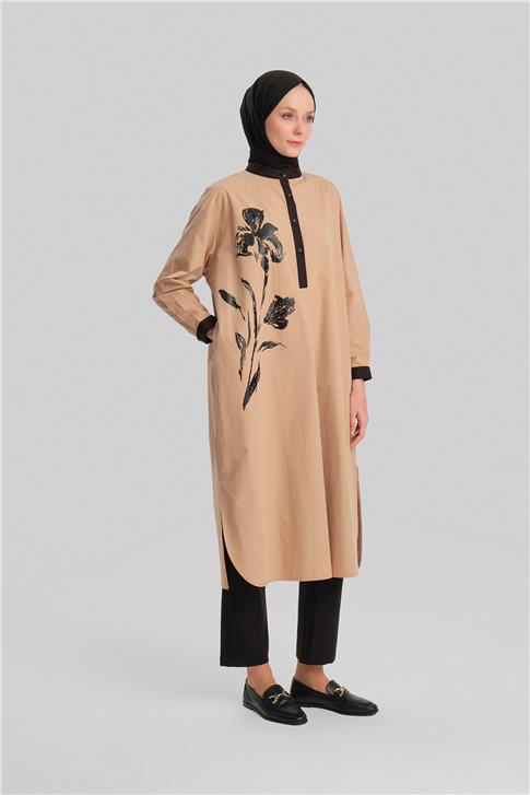 Armine Tunik Elbise 24Yd2508 Camel