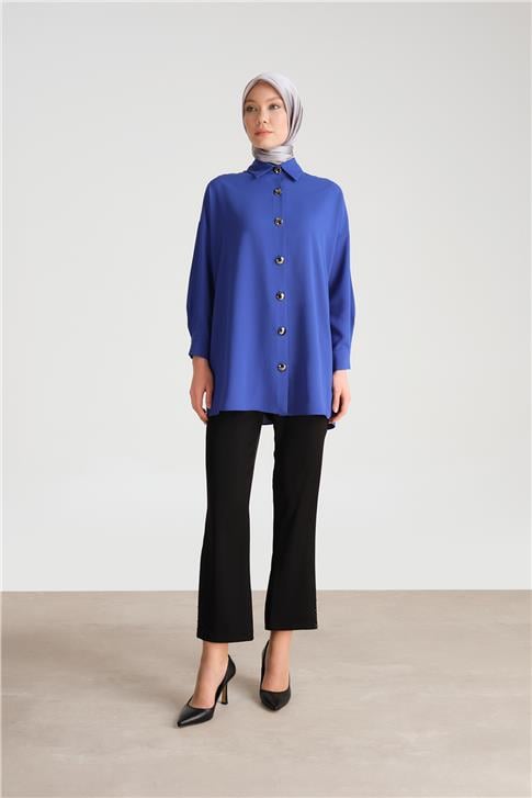 Armine Paçası Taş Detaylı Pantolon 24Y2607 Siyah