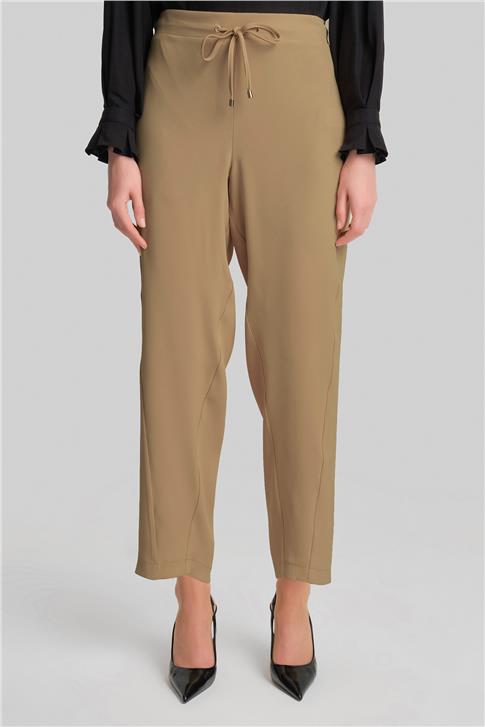 Armine Asimetrik Kuplu Bağlamalı Pantolon 24Y2609 Bisküvi