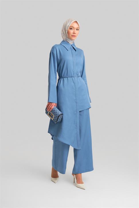 Armine Tencel Palazzo Pantolon 24Y2615 İndigo