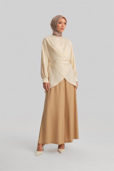 Armine Anvelop Pantolon Etek 24Y2618 Camel