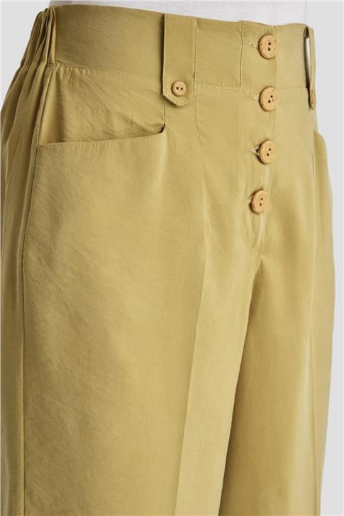 Armine Düğmeli Modal Pantolon 24K2621 Zeytin
