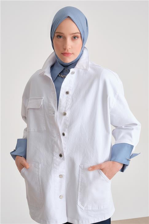 Armine Ceket 24Yd3409 Beyaz