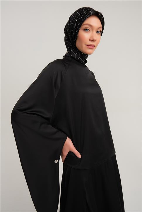 Armine İspanyol Kollu Bluz 24Y3531 Siyah