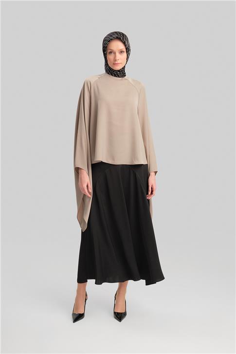 Armine İspanyol Kollu Bluz 24Y3531 Vizon