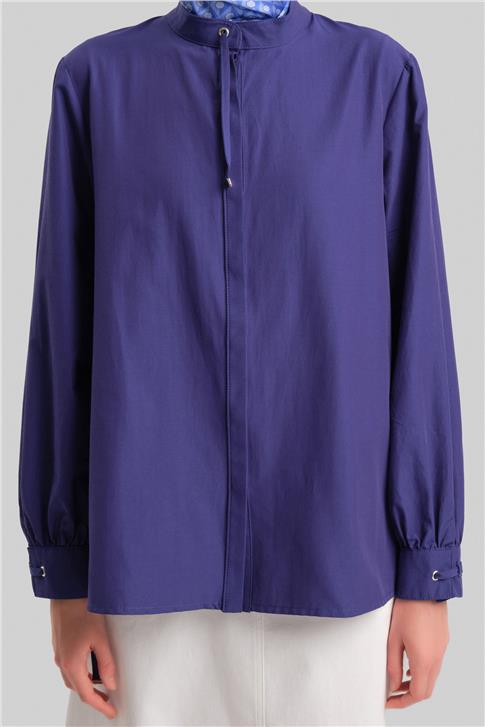 Armine Biye Detaylı Gömlek 24Y3532 Morcivert