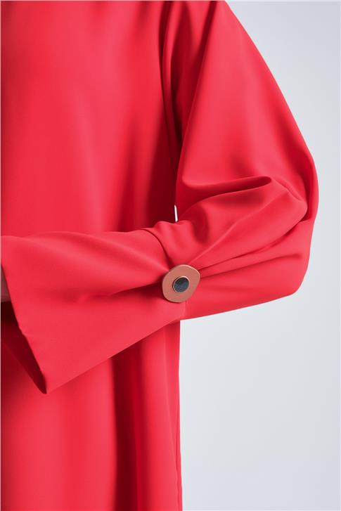 Armine Geniş Manşetli Tunik 24Y4000 Kırmızı