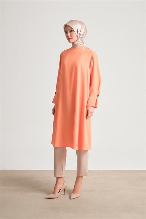 Armine Geniş Manşetli Tunik 24Y4000 Mandarin