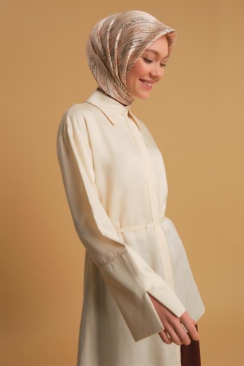 Armine Asimetrik Tencel Tunik 24Y4015 Aytaşı