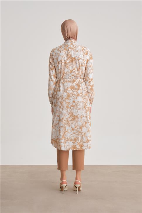 Armine Desenli Tunik 24Y4106 Camel