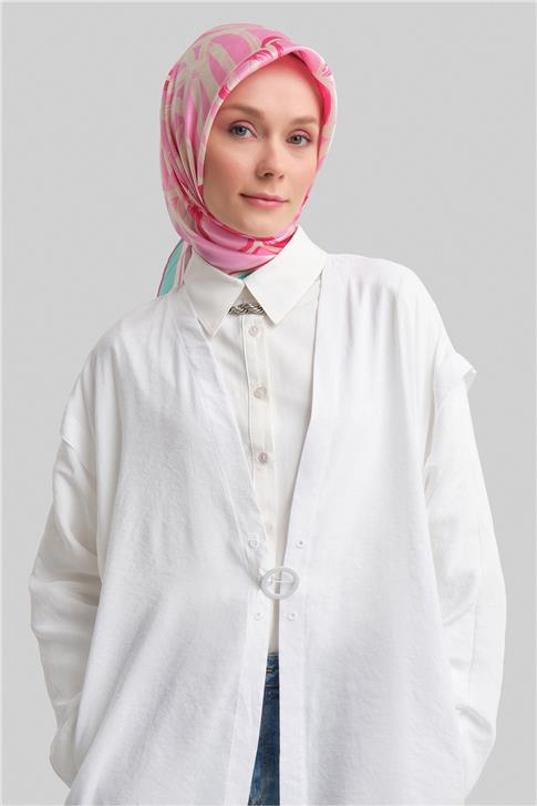 Armine Omuz Pileli Oversize Giy Çık 24Y5508 Beyaz