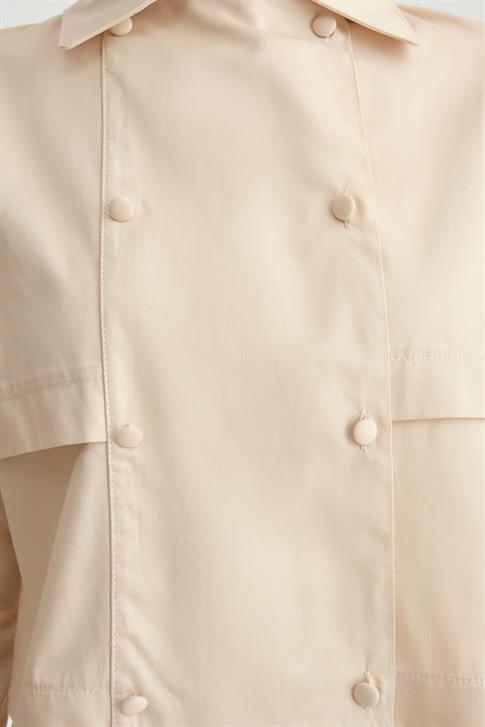 Armine Ceket Görünümlü Pamuk Etekli Takım 24Y6801 Kemik