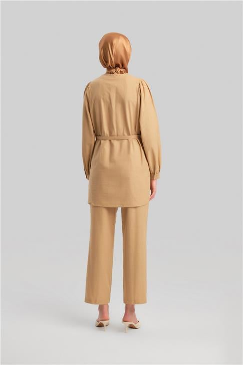 Armine Brit Düğmeli Takım 24Y6826 Bej