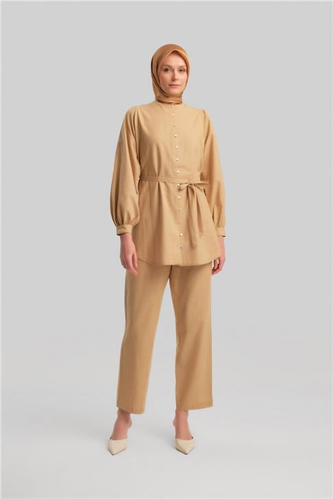 Armine Brit Düğmeli Takım 24Y6826 Bej