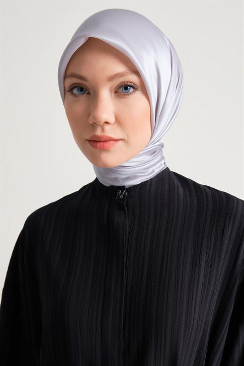 Armine Kolu Daraltılabilen Dokulu Viskon Ferace 24Y8801 Siyah