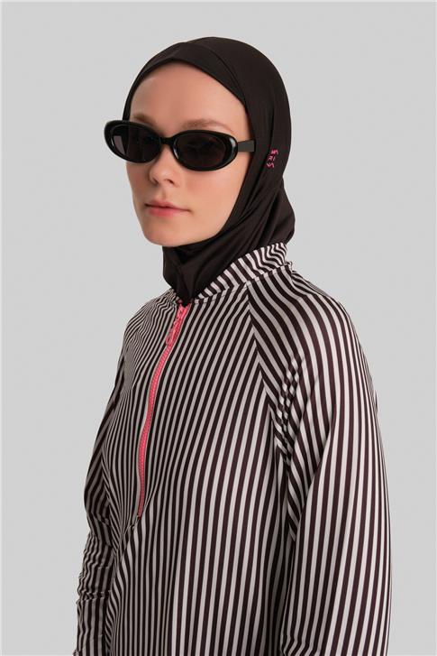 Armine Tesettür Mayo 24Yd8912 Siyah - Beyaz