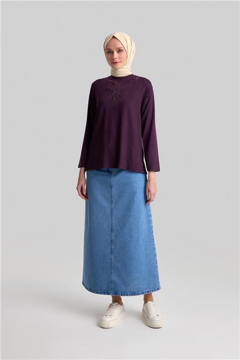 Armine Penye 24Yd9009 Mürdüm