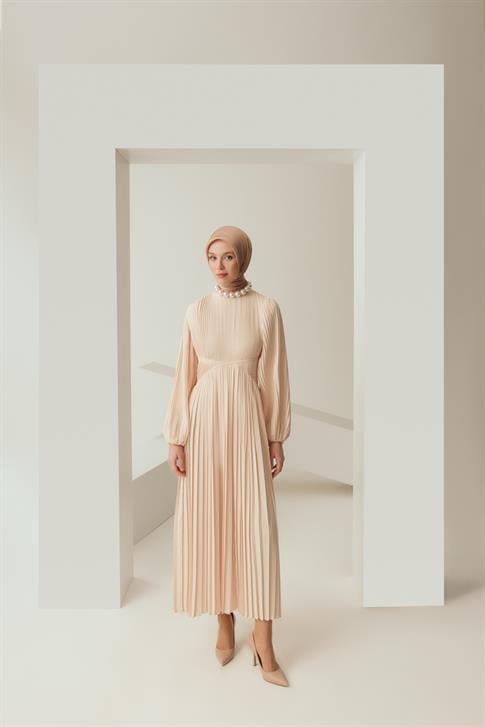 Armine Piliseli Şık Elbise 24Y9818 Aytaşı