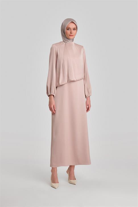 Armine Omuz Pileli Abiye Elbise 24Y9819 Aytaşı