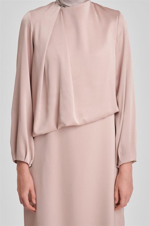 Armine Omuz Pileli Abiye Elbise 24Y9819 Aytaşı