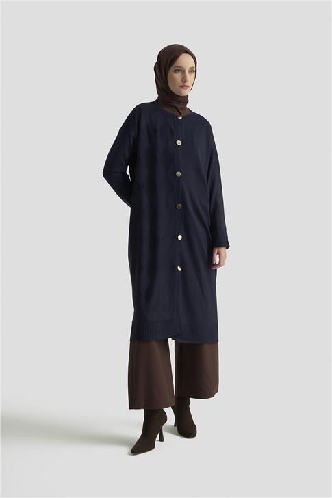 Armine Trend Triko Hırka 25KTD4124 Lacivert