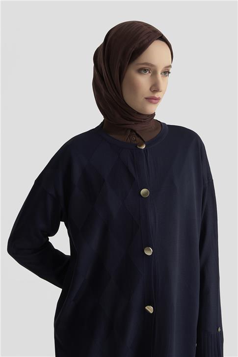 Armine Trend Triko Hırka 25KTD4124 Lacivert