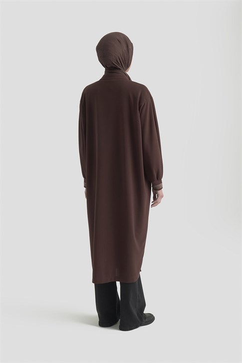 Armine Trend Hırka 25KT557 Kahverengi
