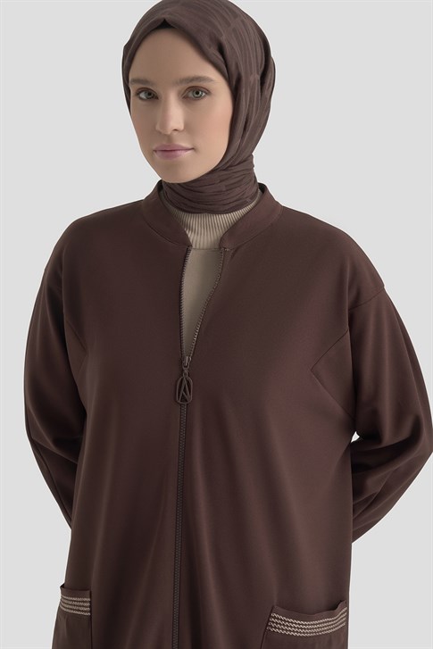 Armine Trend Hırka 25KT557 Kahverengi