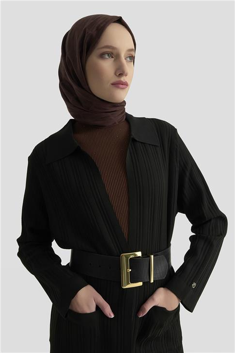 Armine Cepli Triko Giyçık 25KTD569 Siyah